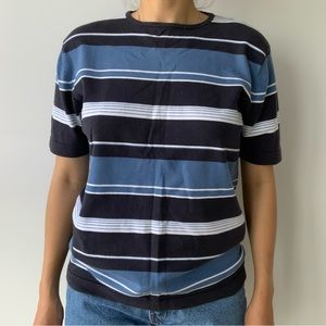 ❌SOLD❌BLUE STRIPED TOP